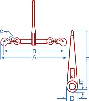 medidas do tensionador de corrente tipo catraca